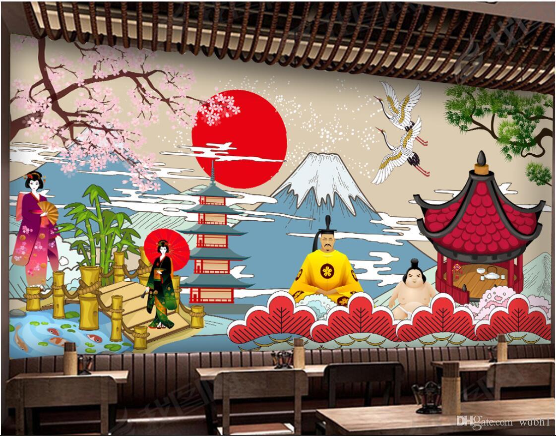 3d Wallpaper Custom Photo Mural Vintage Japanese Style - Japanese Murals , HD Wallpaper & Backgrounds