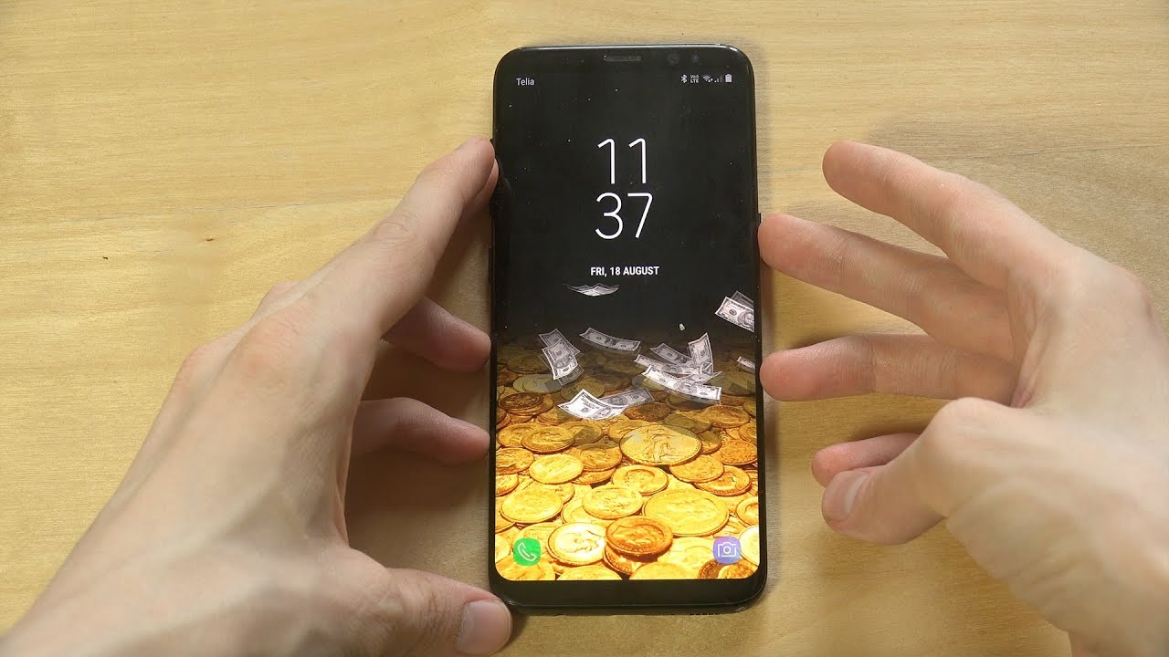 Falling Money 3d Live Wallpaper Samsung Galaxy S8 Review - Обои 3d Для Samsung , HD Wallpaper & Backgrounds