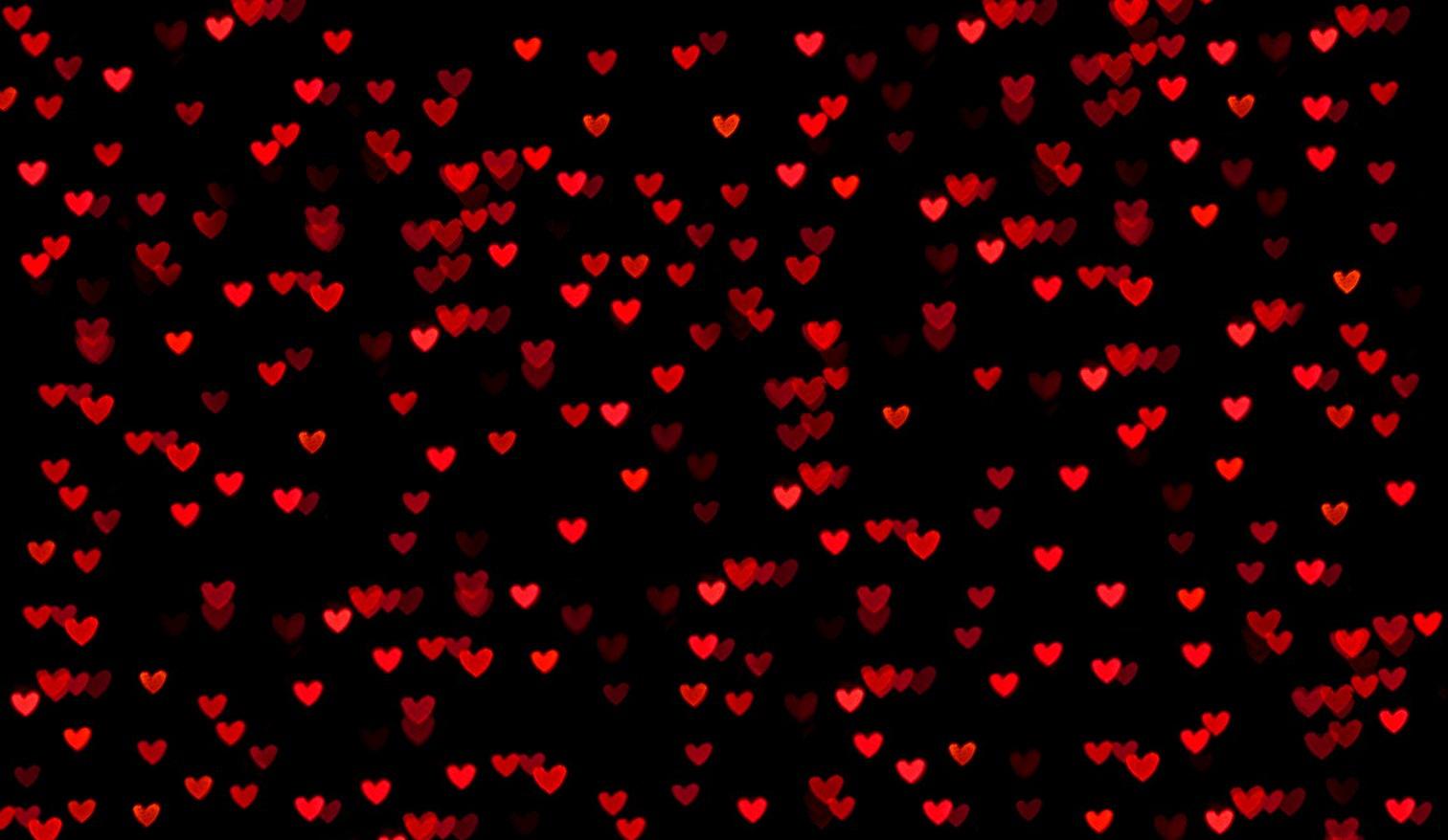 Red And Black Hearts (#148059) - HD Wallpaper & Backgrounds Download