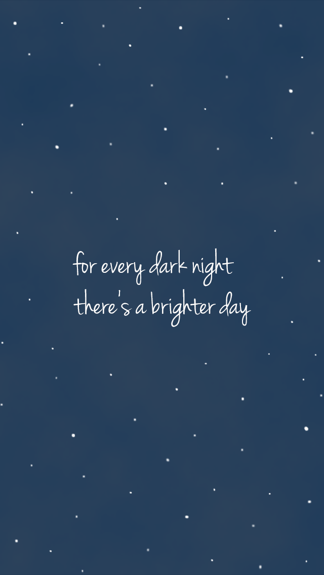 Midnight Navy Blue Stars Sky Brighter Day Iphone Background - Lock Screen Wallpaper With Quotes , HD Wallpaper & Backgrounds