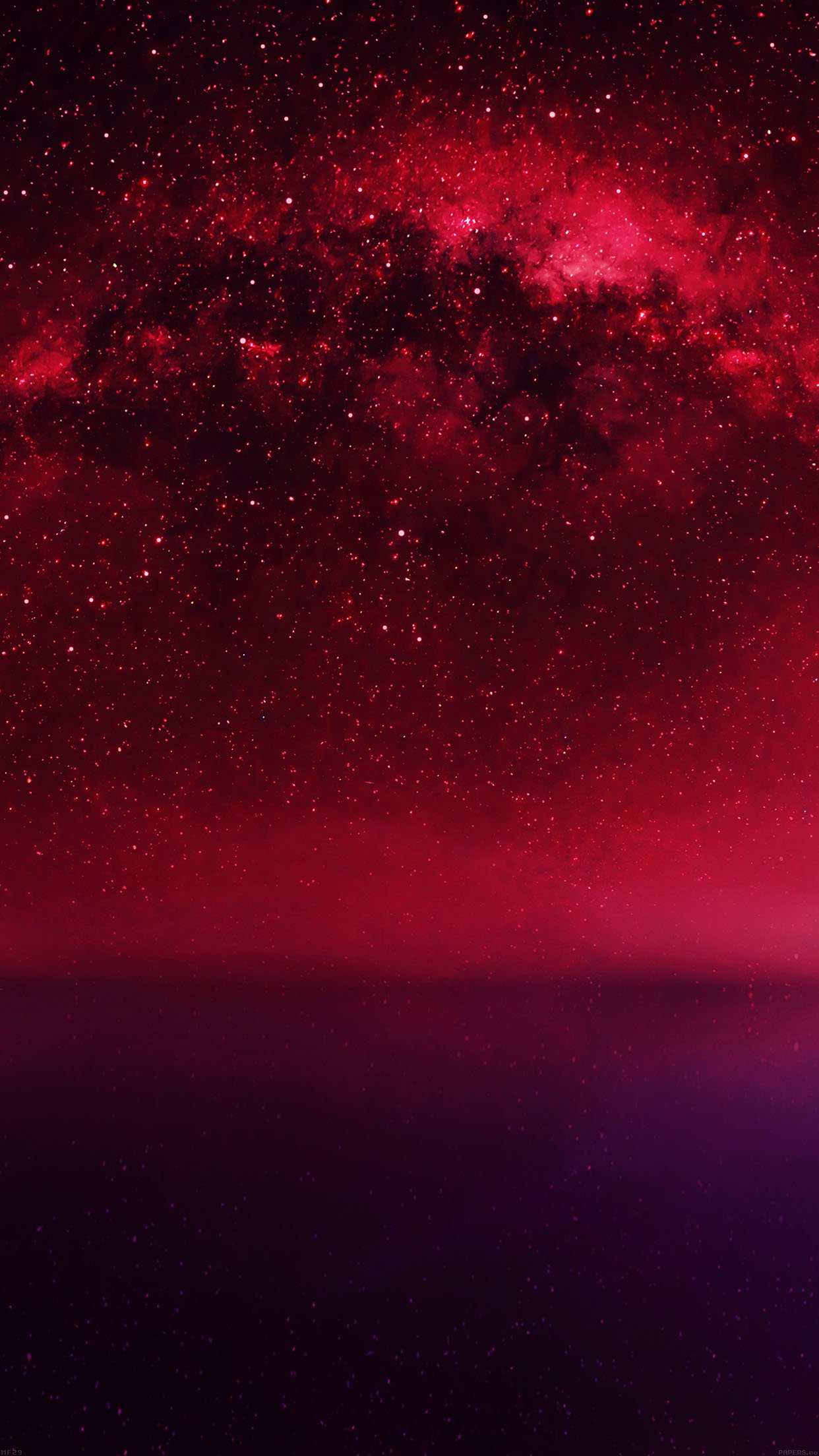 Cosmos Red Night Live Lake Space Starry Android Wallpaper - Red Iphone 7 Plus , HD Wallpaper & Backgrounds