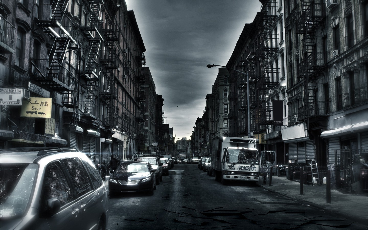 Dark Abstract City - Dark City Background Hd , HD Wallpaper & Backgrounds