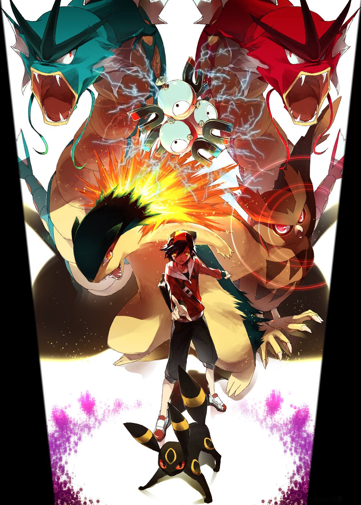 Anime, Pixiv Id 3763979, Pokémon, Noctowl, Typhlosion, - Trainer Gold And Typhlosion , HD Wallpaper & Backgrounds