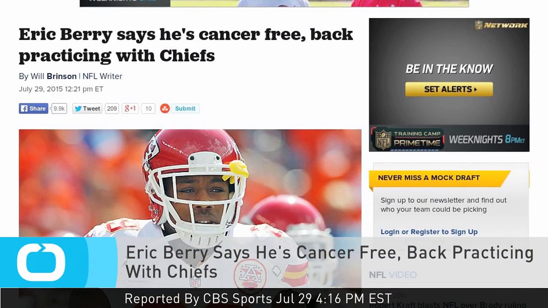 Eric Berry Says He's Cancer Free, Back Practicing With - Face Mask , HD Wallpaper & Backgrounds