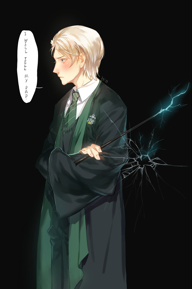 Draco Malfoy Mobile Wallpaper - De Draco Malfoy Animadas , HD Wallpaper & Backgrounds