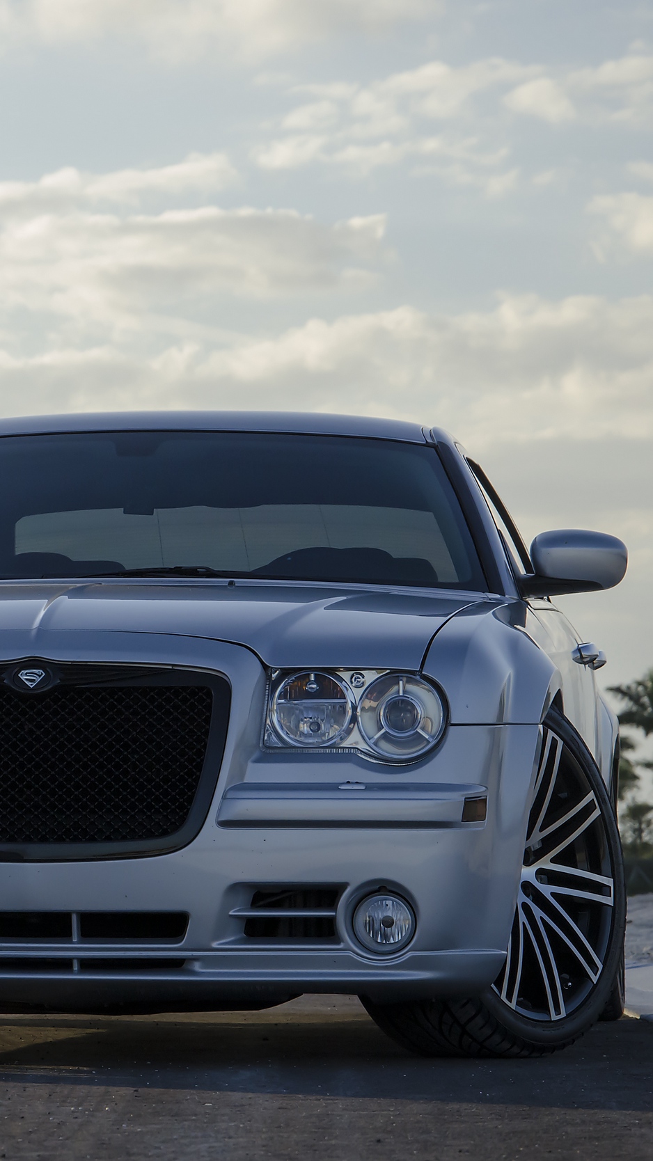 Wallpaper Chrysler 300c Srt8, Chrysler, Front View, - Chrysler 300c Wallpaper 3d , HD Wallpaper & Backgrounds