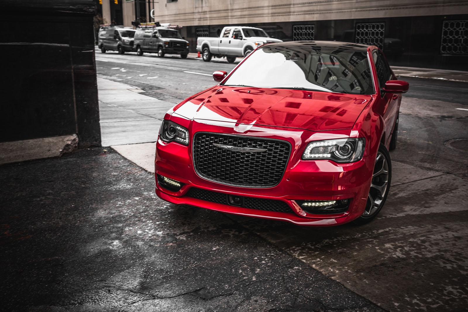 New 2019 Chrysler 300 Front High Resolution Wallpapers - Chrysler 300 Hemi 2018 , HD Wallpaper & Backgrounds