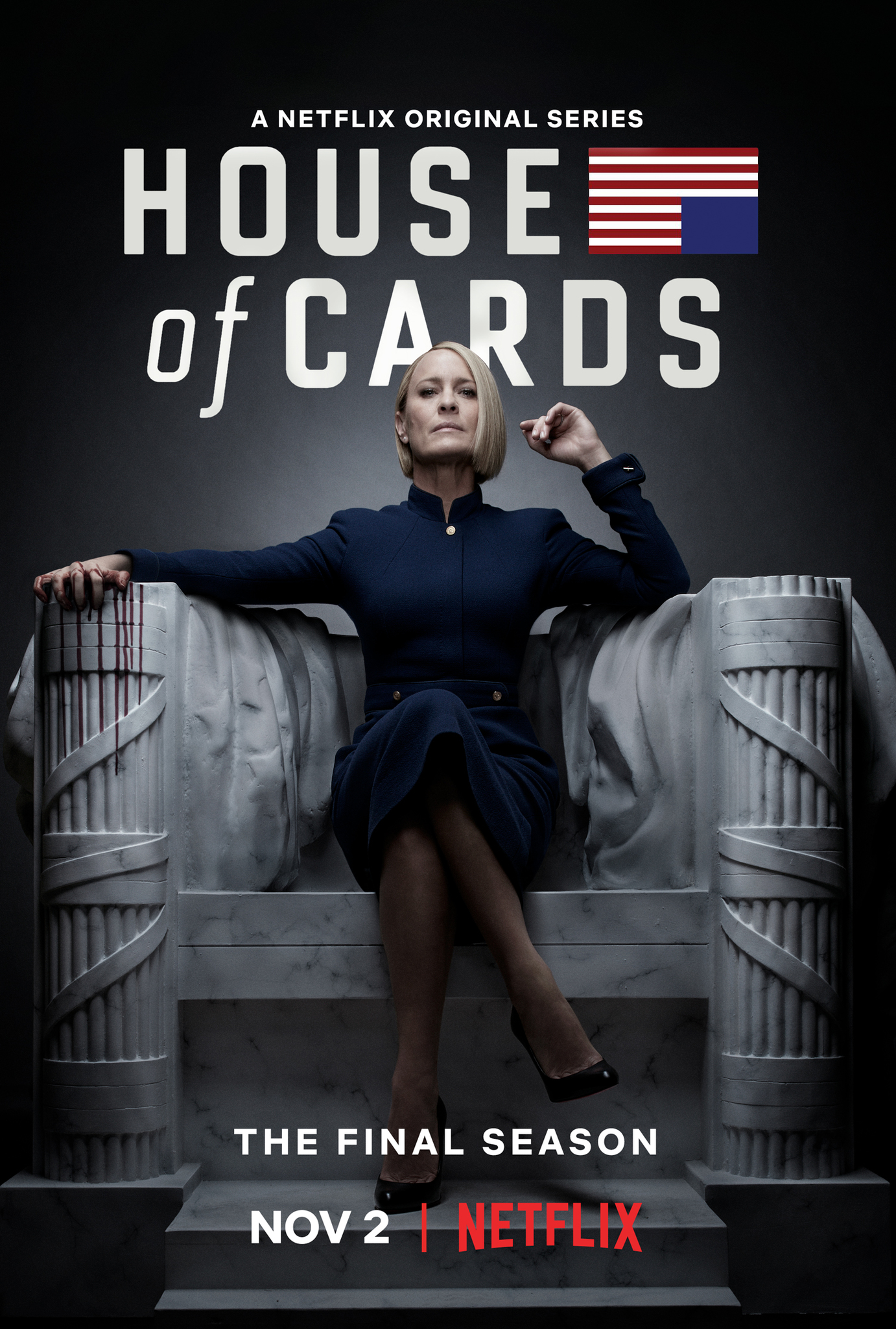Claire Underwood Promises Epic Fight In New Trailer - House Of Cards 6 Poster , HD Wallpaper & Backgrounds