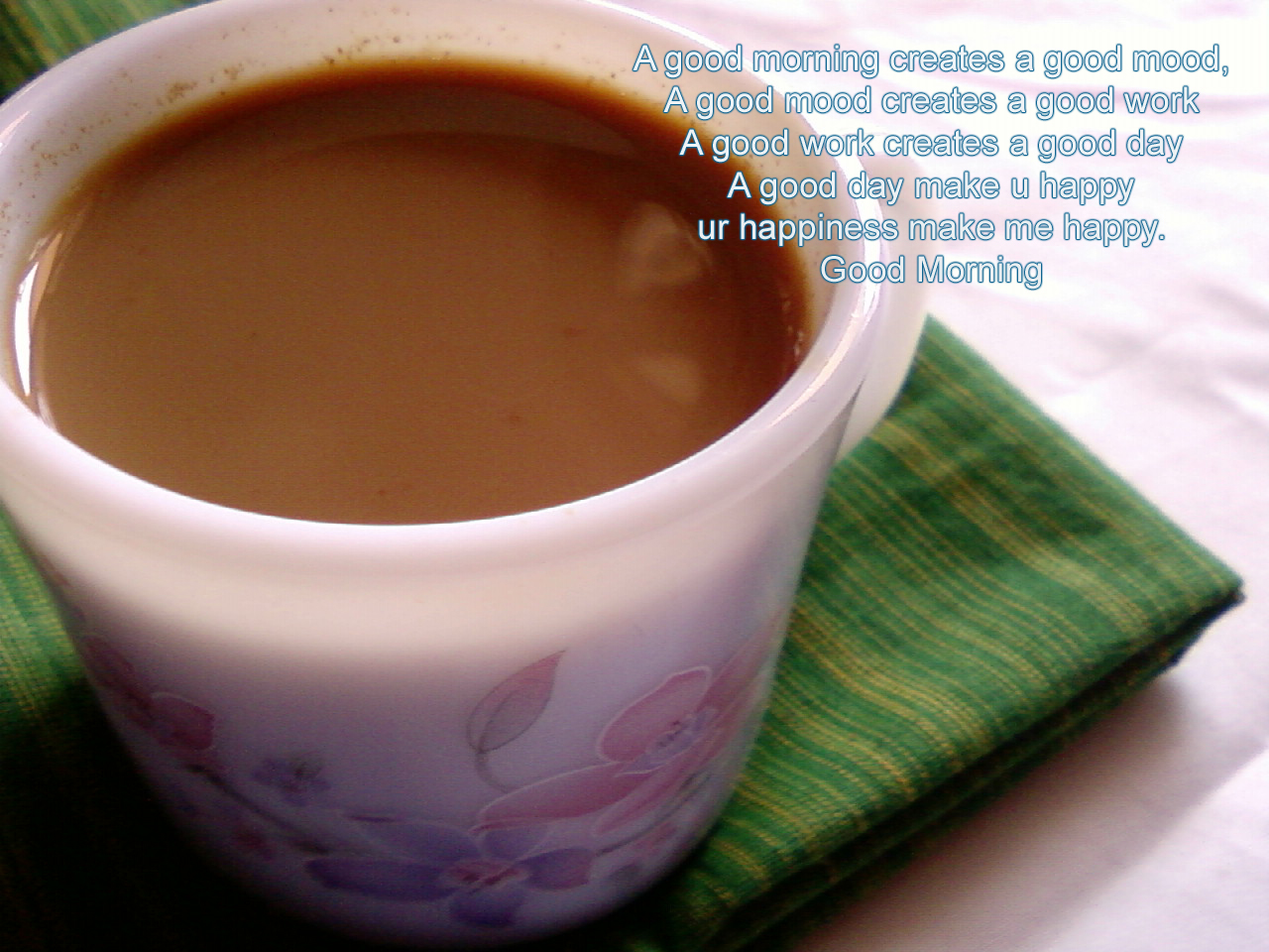 Tea Cup Moring Quotes Image - Wallpaper , HD Wallpaper & Backgrounds