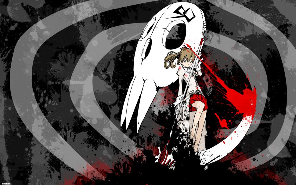 Soul Eater Scythe Anime Hd Wallpaper - Soul Eater Anime Background , HD Wallpaper & Backgrounds