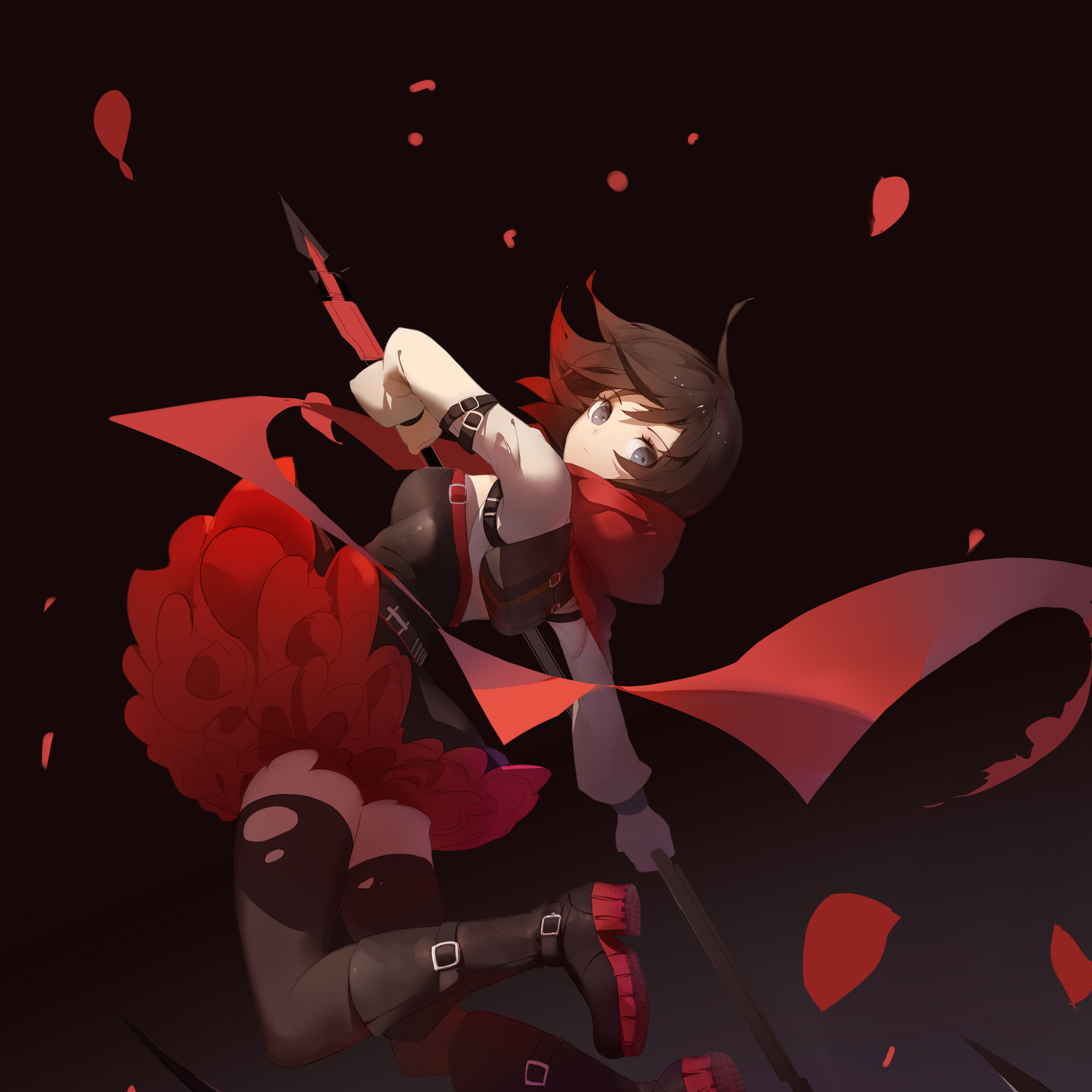 Original Resolution Popular - Awesome Ruby Rose Rwby , HD Wallpaper & Backgrounds