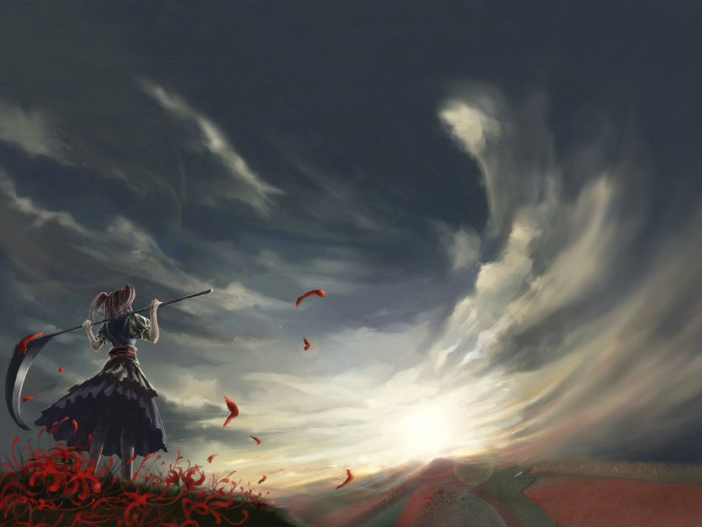 Mini17's Spot Images Scythe Hd Wallpaper And Background - Anime Landscape , HD Wallpaper & Backgrounds