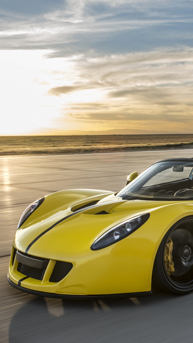 Hennessey Venom Gt Spyder, Yellow, Flag Usa, Sport - Hennessey Venom Gt Usa , HD Wallpaper & Backgrounds