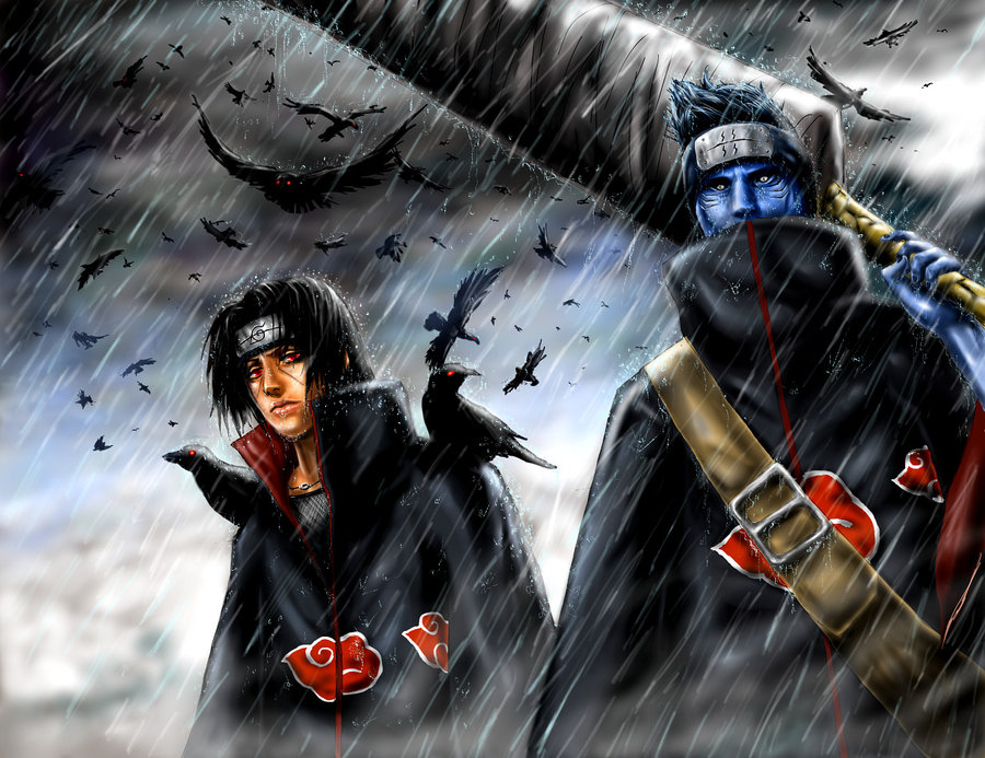 Itachi Itachi Rencontre Kisame - Itachi And Kisame , HD Wallpaper & Backgrounds