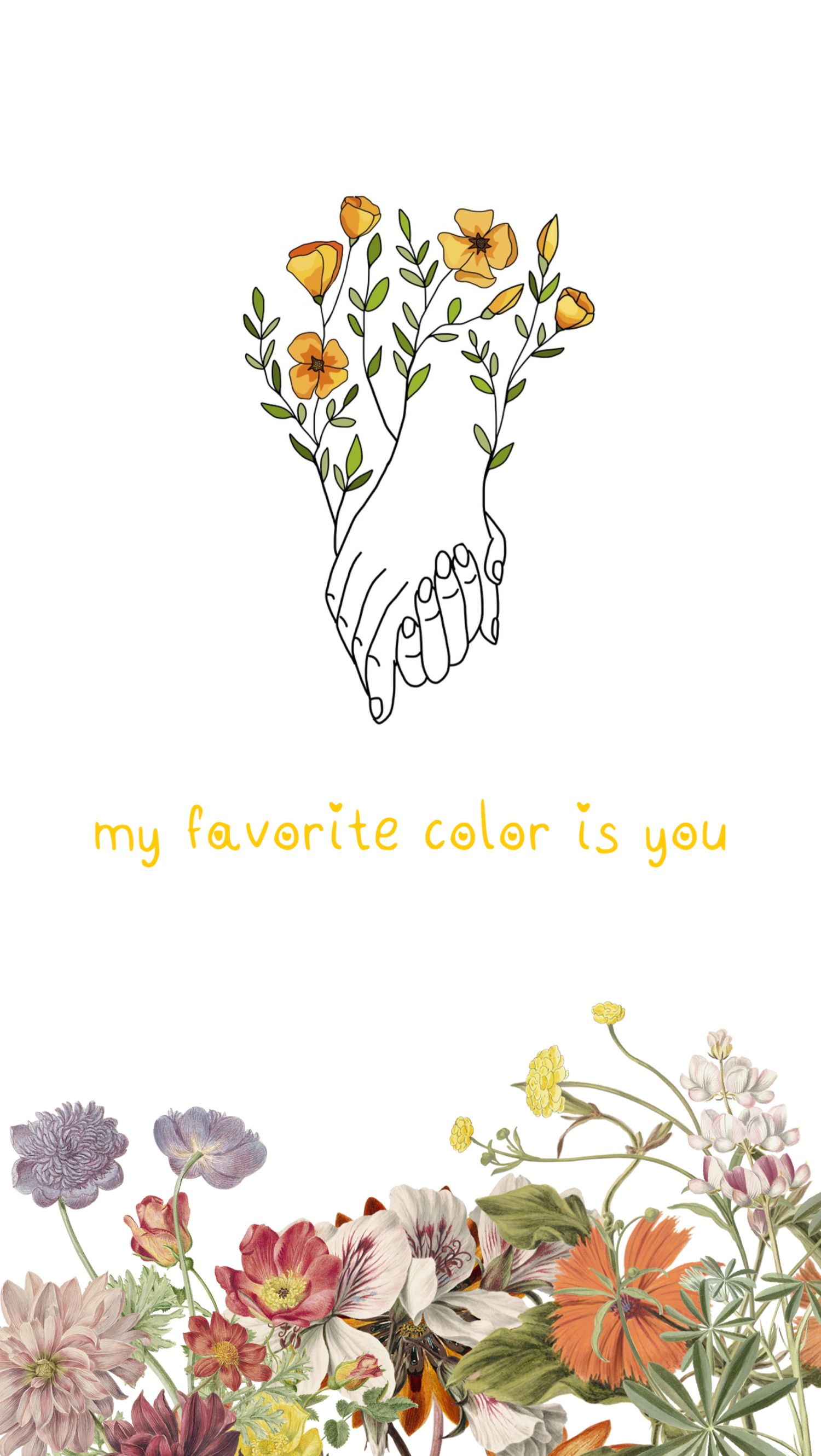 #lockscreen #wallpaper #flowers #flores #color #ajr - My Favorite Color Is You Ajr , HD Wallpaper & Backgrounds