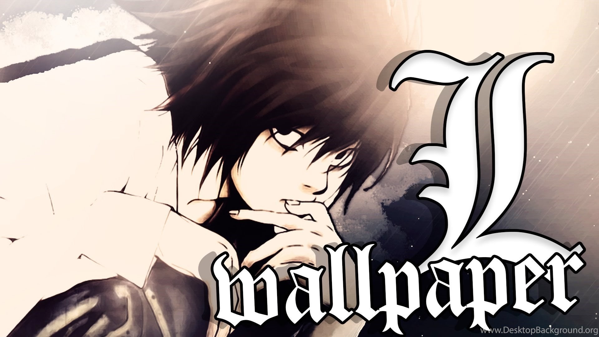 Death Note Wallpaper - Death Note Wallpaper L , HD Wallpaper & Backgrounds