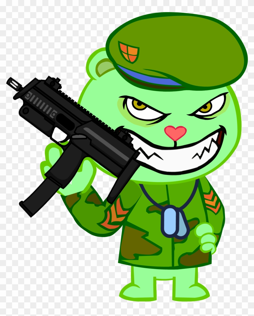 Happy Tree Friends Flippy Png - Happy Tree Friends Gun , HD Wallpaper & Backgrounds