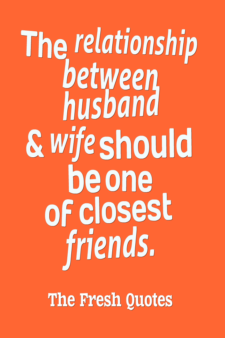 The Relationship Between Husband And Wife Should Be Poster