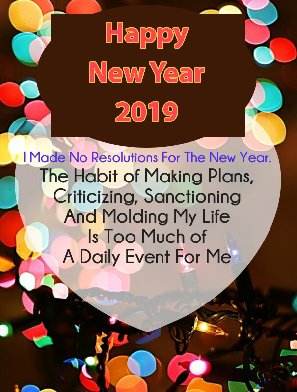 New Year Resolution 2019 Wishes Quotes - Family Merry Christmas And Happy New Year , HD Wallpaper & Backgrounds