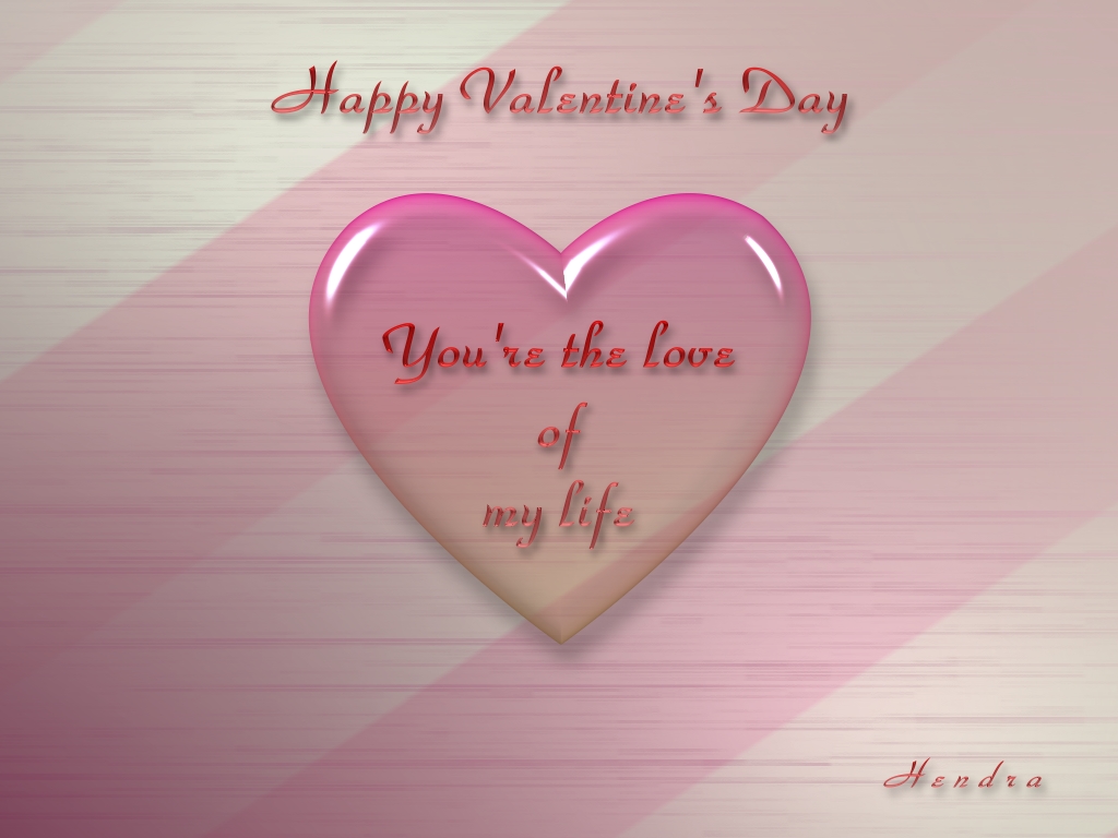 Love Of My Life - Happy Valentines Day My Hubby , HD Wallpaper & Backgrounds