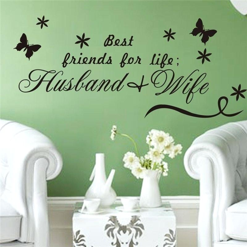 Best Friends For Life Husband Wife Wall Decal Bedroom - Husband And Wife Quotes In English , HD Wallpaper & Backgrounds