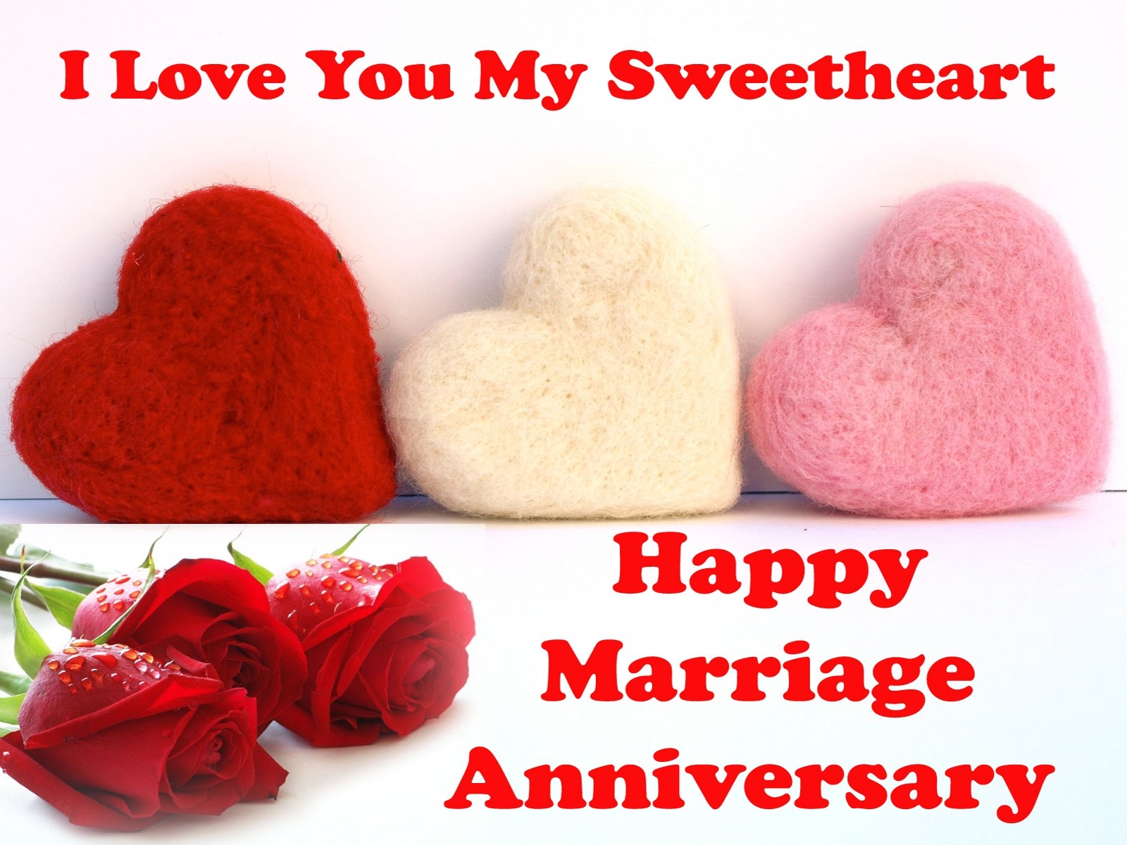 I Love U Sweetheart Wallpaper - My First Marriage Anniversary Wishes , HD Wallpaper & Backgrounds