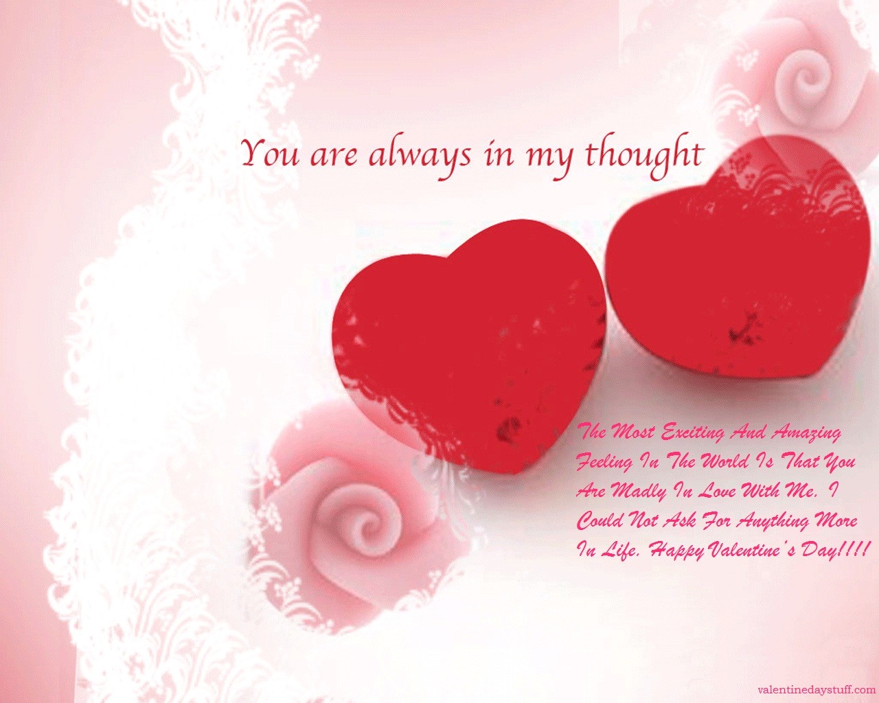 Happy Valentine Day Greeting Cards 2015 For Love2 Valentines - Feeling Romantic Love Quotes , HD Wallpaper & Backgrounds