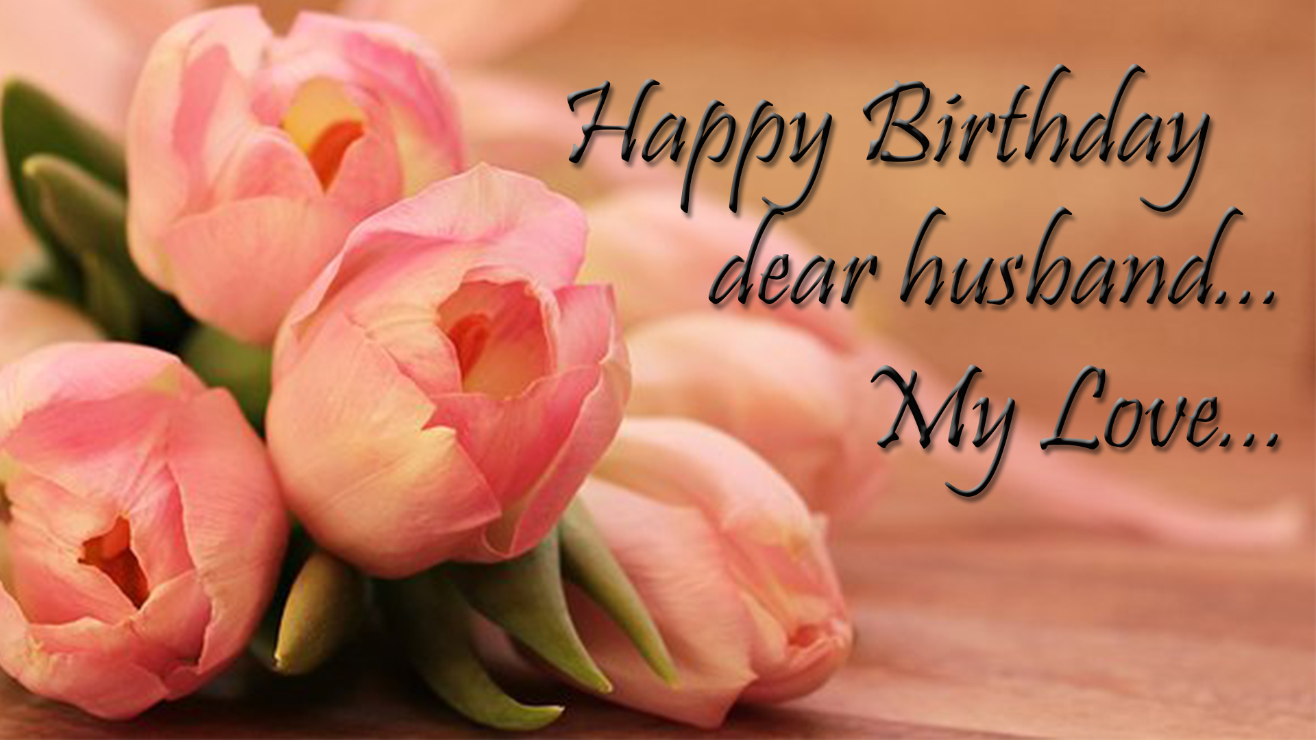 Birthday Wishes For Husband Happy Birthday Husband - Good Morning Flowers Download , HD Wallpaper & Backgrounds