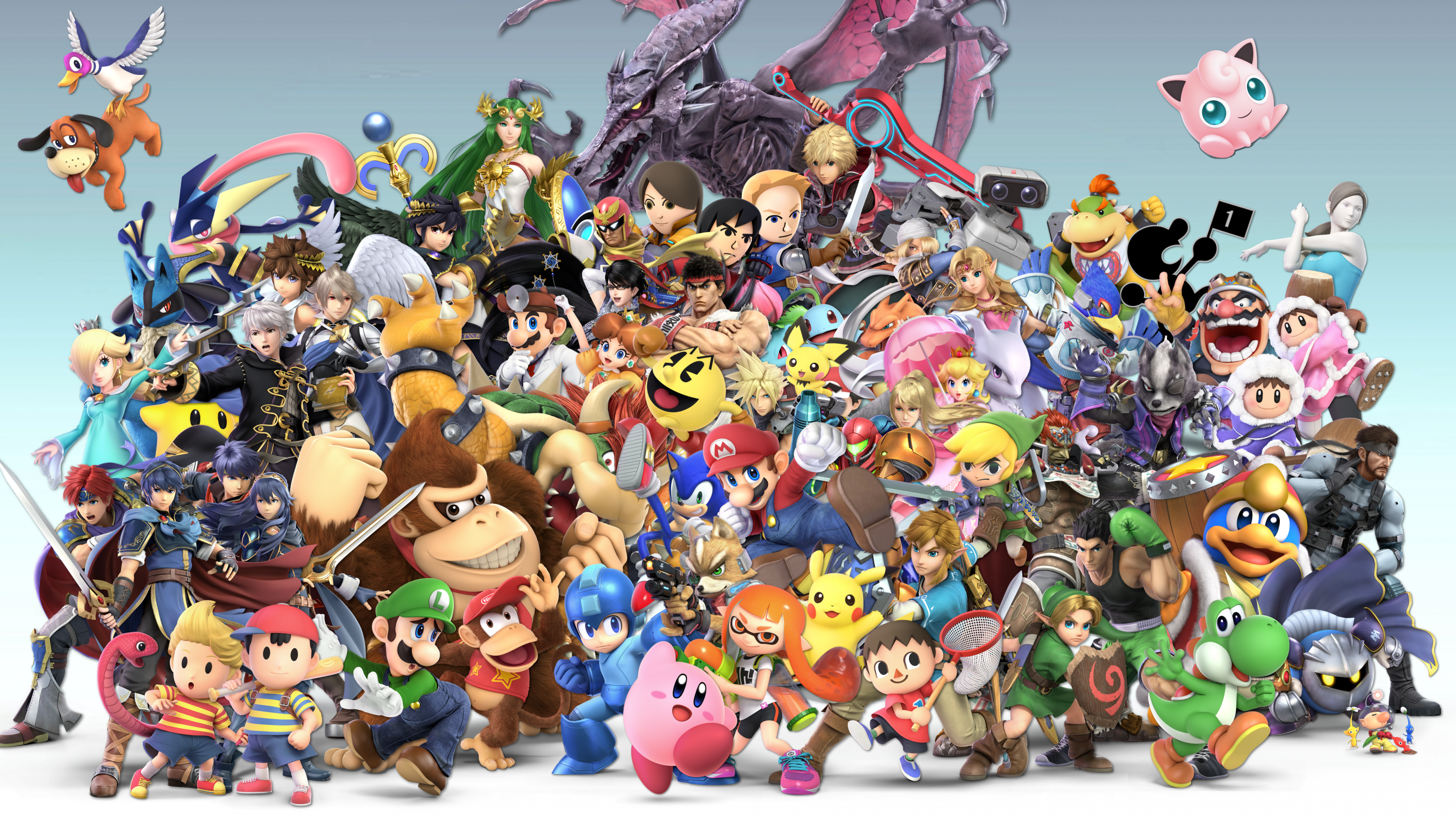 Smash Bros Ultimate All Characters , HD Wallpaper & Backgrounds