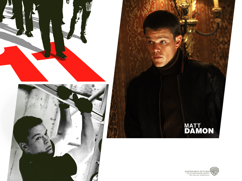 Matt Damon In Oceans Eleven Wallpaper - Catch Phrases Oceans 11 , HD Wallpaper & Backgrounds