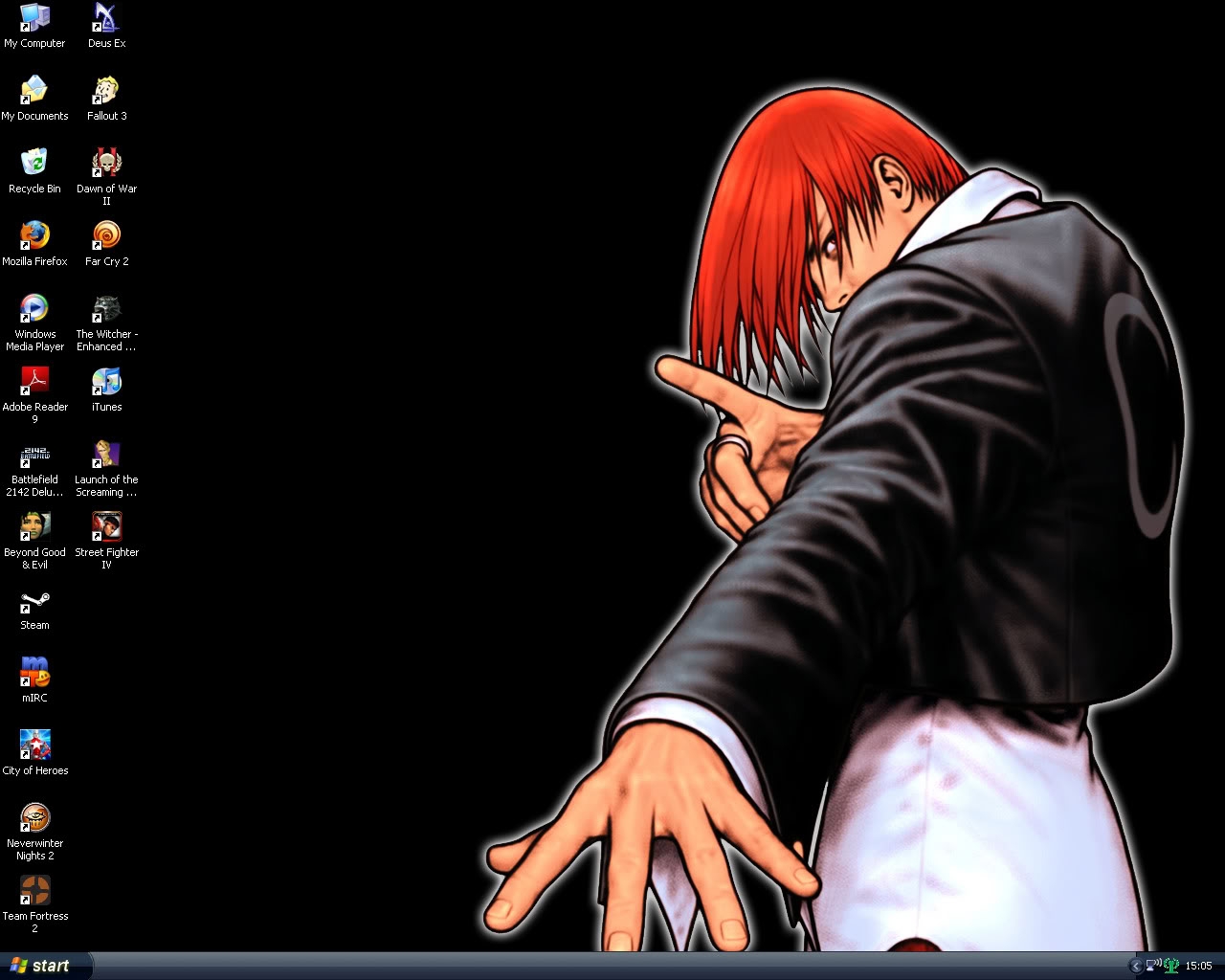 Switched To This Very Simple Background Of Iori Yagami - Imagenes De Rugal , HD Wallpaper & Backgrounds