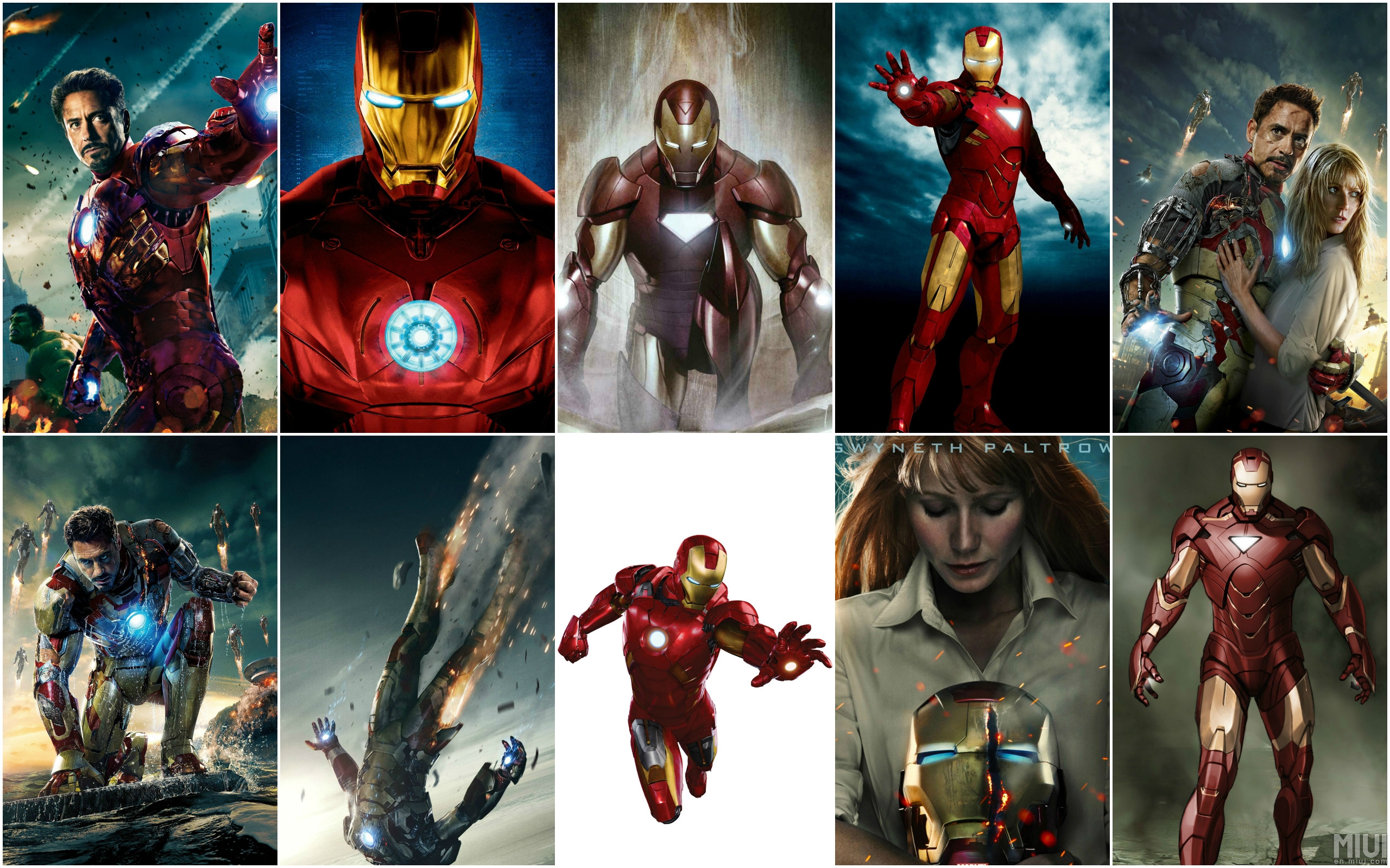 Collage - Iron Man , HD Wallpaper & Backgrounds