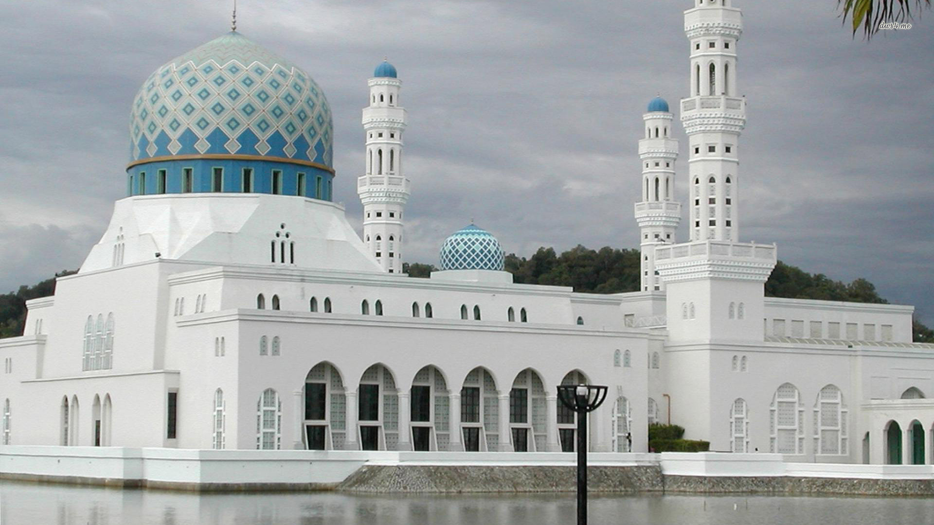 Mosque Islamic Wallpaper Hd - Kota Kinabalu City Mosque , HD Wallpaper & Backgrounds