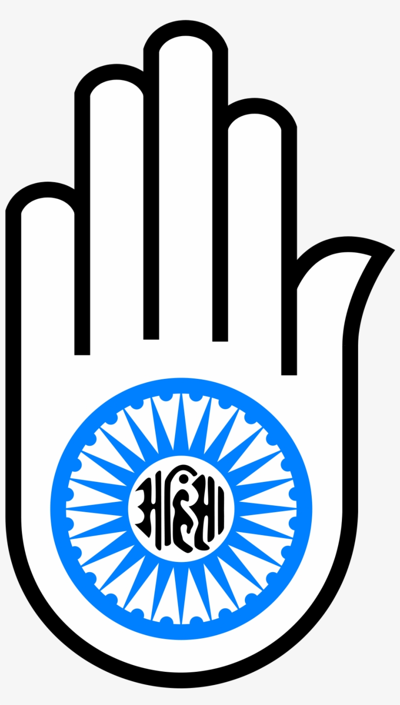 Symbol Of Ahimsa - Jainism Symbol Color , HD Wallpaper & Backgrounds