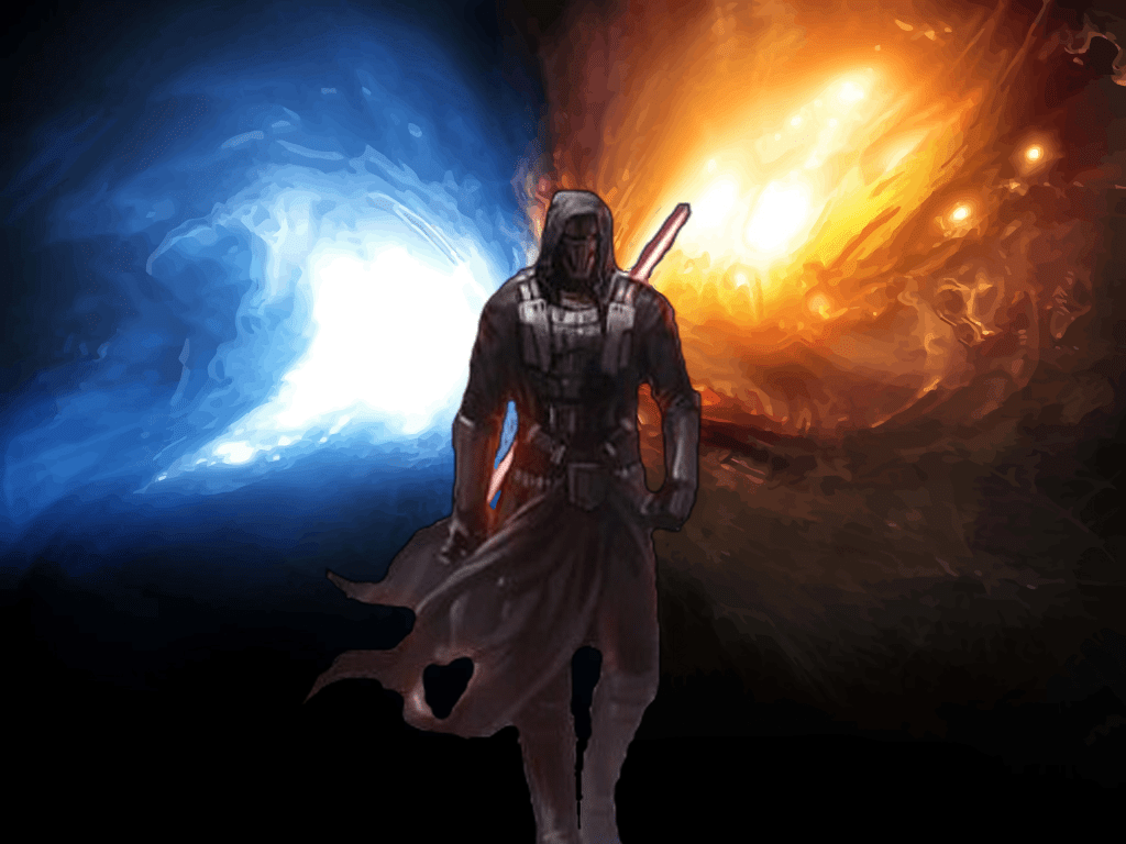 Star Wars Revan Wallpaper Wallpapersafari - Divided Light From Darkness , HD Wallpaper & Backgrounds