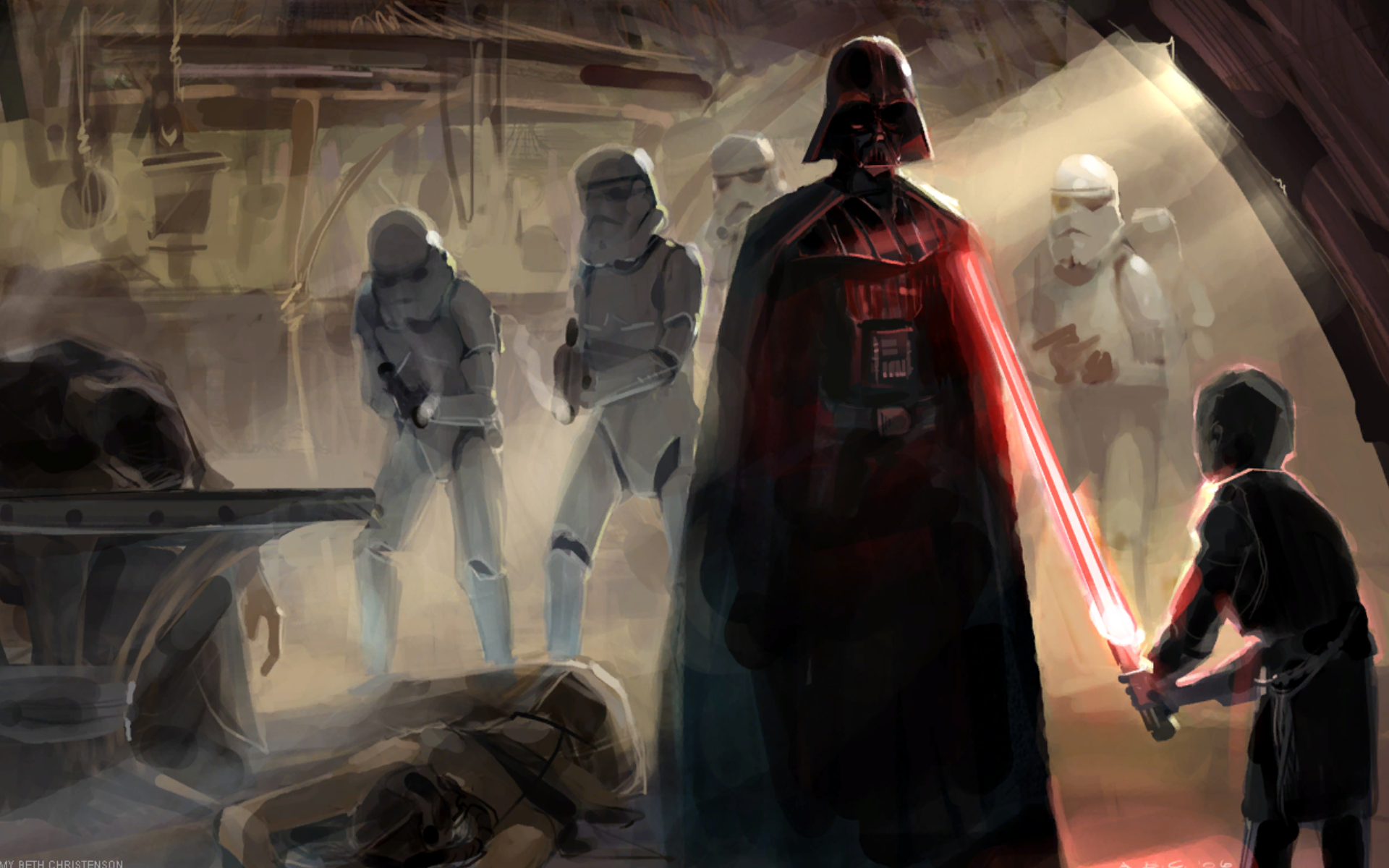 Star Wars, Lightsabers, Darth Vader, Sith, Dark Side, - Star Wars Concept Art Darth Vader , HD Wallpaper & Backgrounds