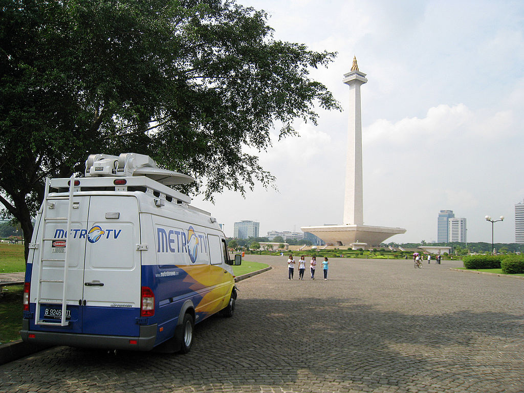 Merdeka Square Monas News Van - Metro Tv Van , HD Wallpaper & Backgrounds