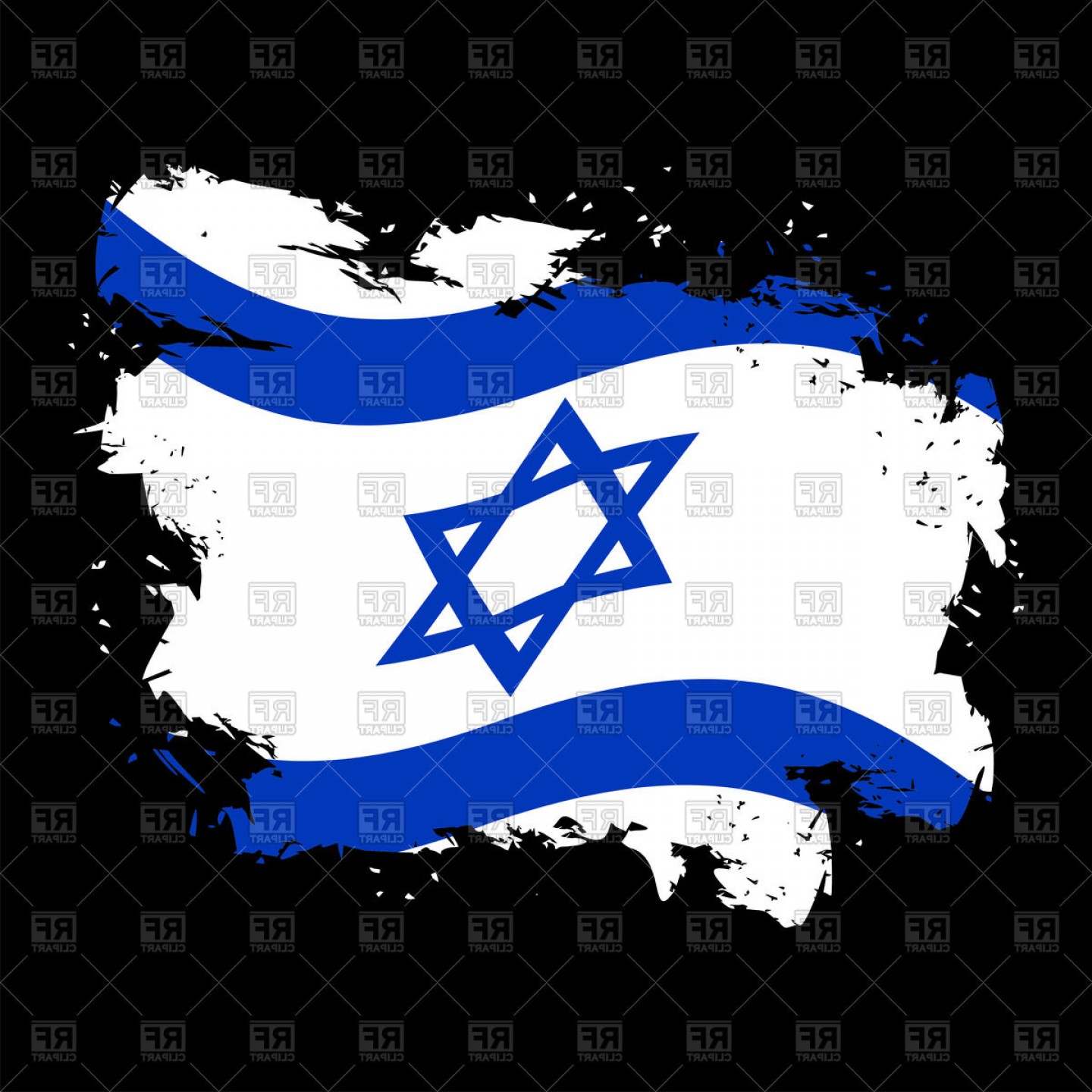 Israel Flag Clipart Vector , HD Wallpaper & Backgrounds