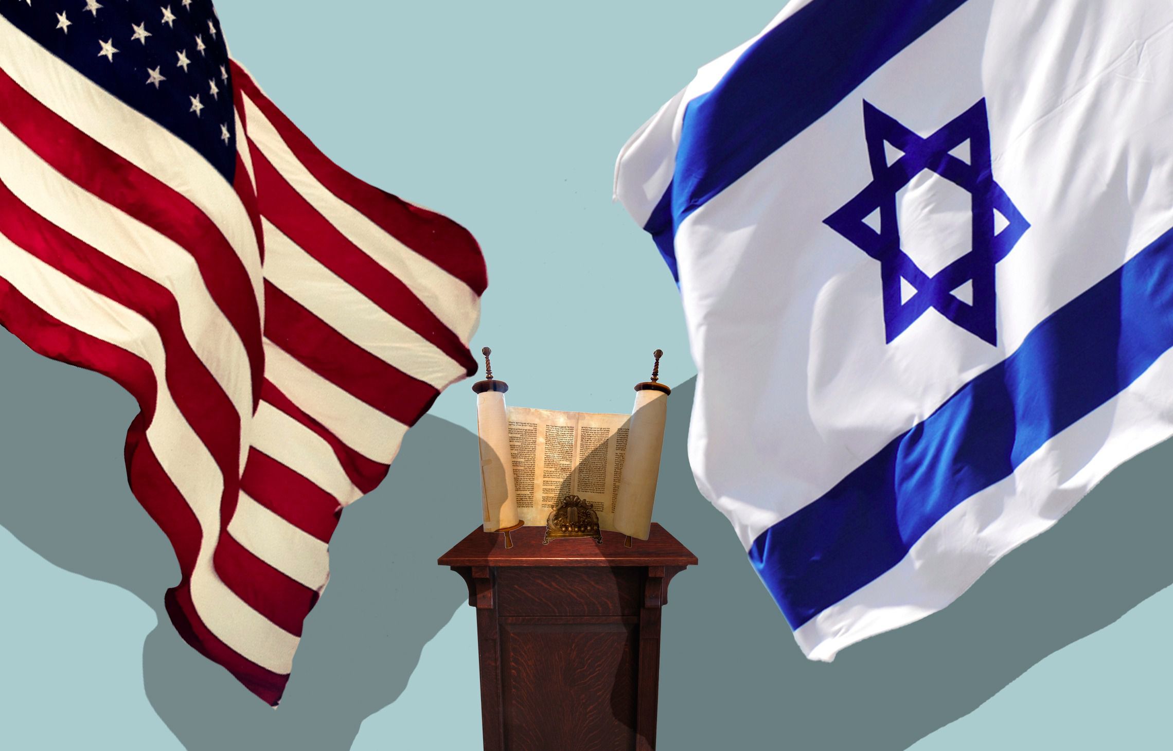 Images Of America Israel Flag Wallpaper Calto - American Flag And Israeli Flag , HD Wallpaper & Backgrounds