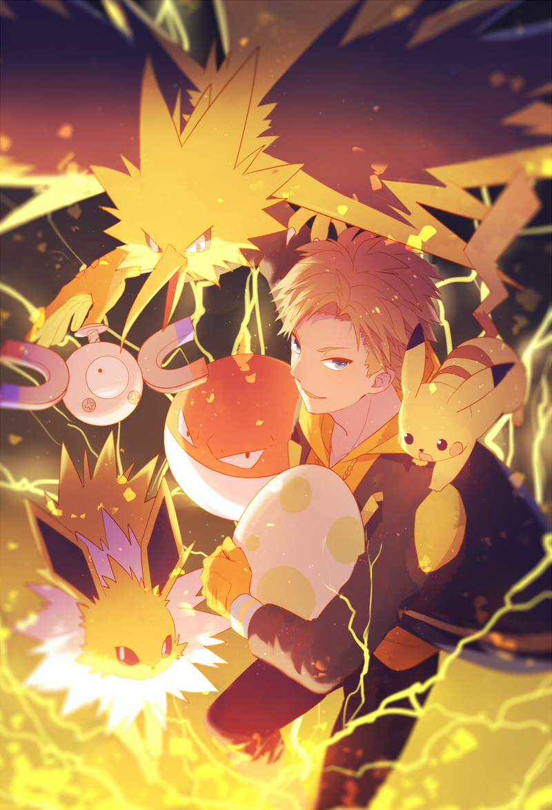 Anime, Pixiv Id 3085863, Pokémon Go, Pokémon, Zapdos, , HD Wallpaper & Backgrounds