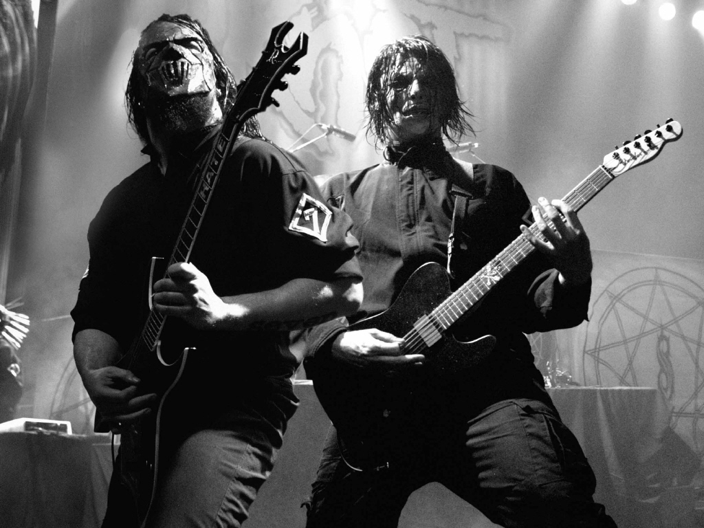 Download - Slipknot Jim Root And Mick Thomson , HD Wallpaper & Backgrounds