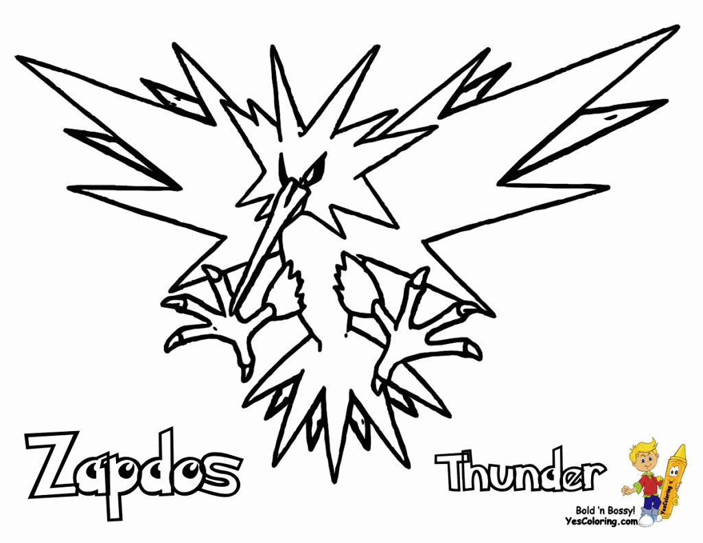 Pokemon Zapdos Coloring Pages Wallpaper Details - Zapdos Pokemon Coloring Pages , HD Wallpaper & Backgrounds