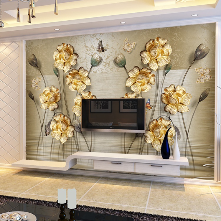 Cheap Cost 3d 4d 7d 9d 10d Luxury Non Woven Wallpaper - Living Room , HD Wallpaper & Backgrounds