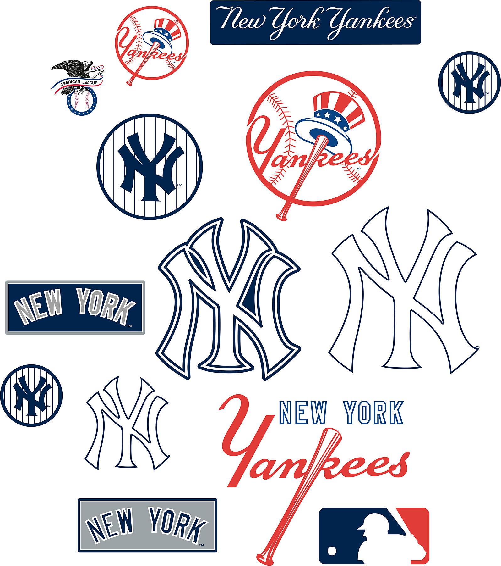 Brewster Wallpaper New York Yankees Logo Fathead Jr - Parallel , HD Wallpaper & Backgrounds