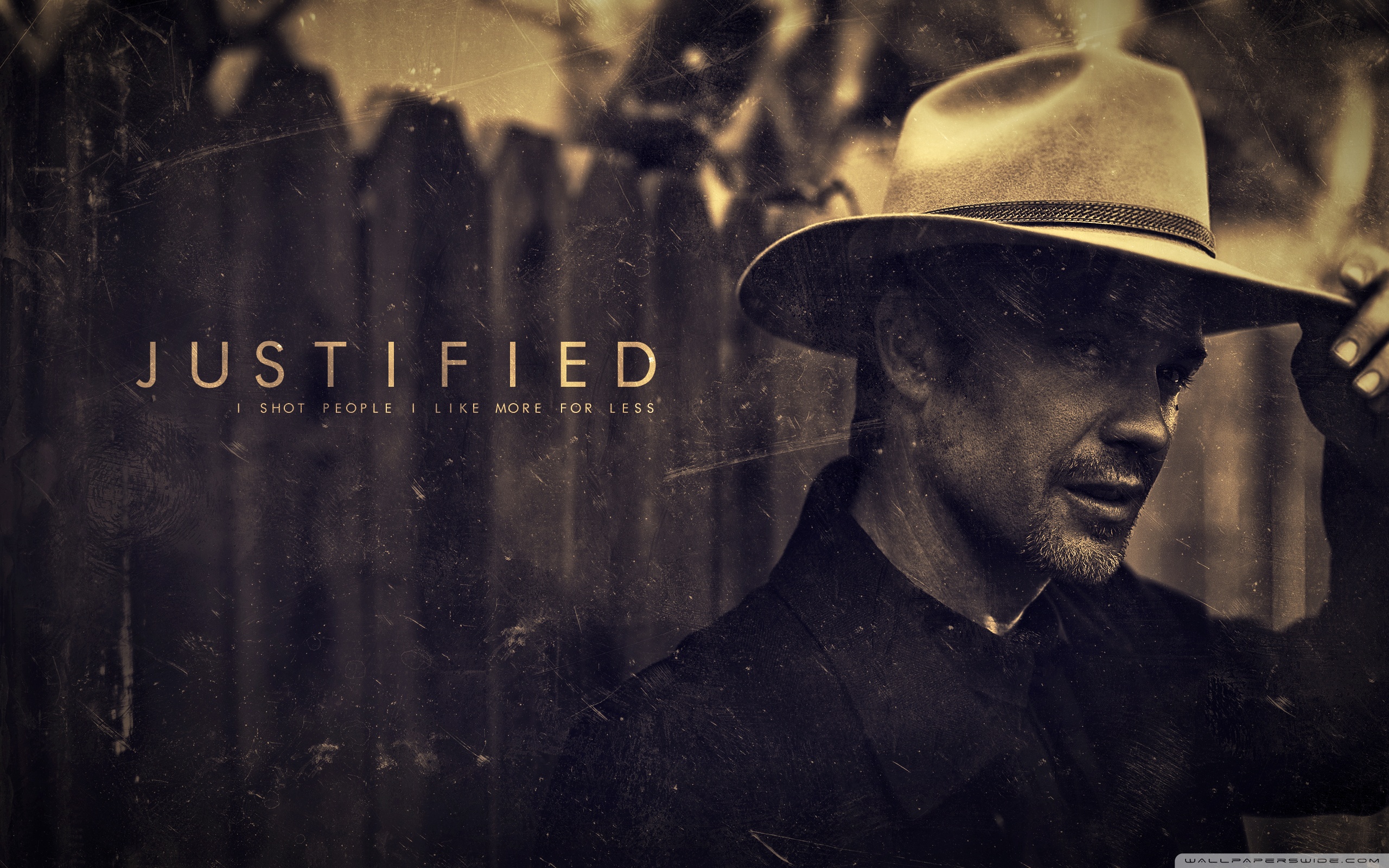 Justified Wallpaper - Timothy Olyphant Justified , HD Wallpaper & Backgrounds