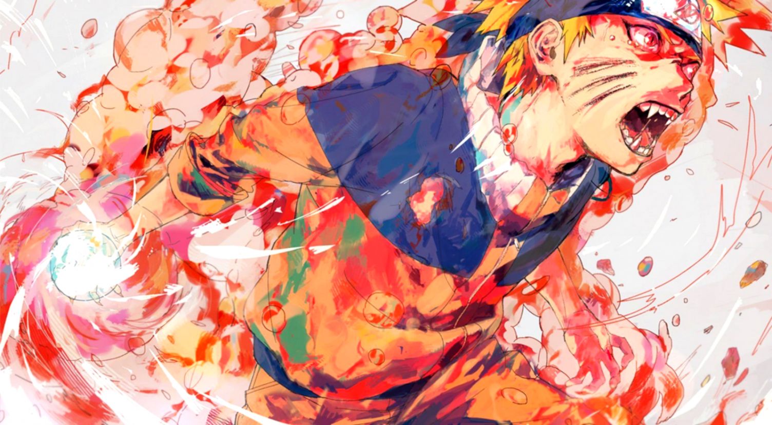 Uzumaki Naruto Rasengan Fan Art Chakra Jinchuuriki - Naruto , HD Wallpaper & Backgrounds