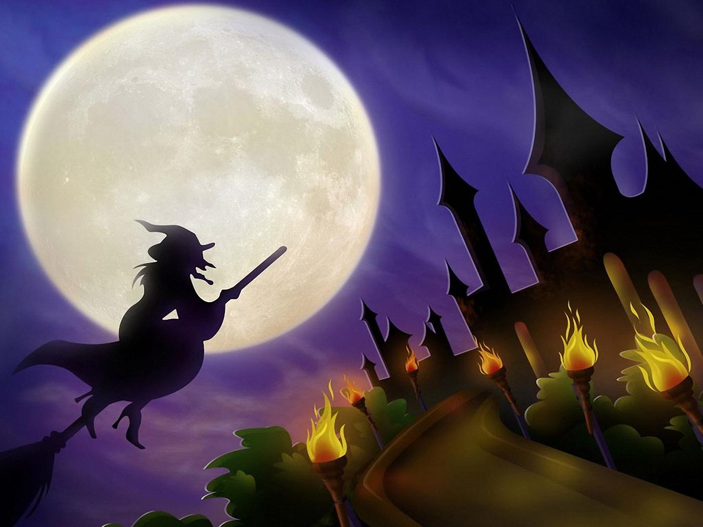 Witch Wallpapers Interesting Witch Hdq Images Collection - Scary Halloween Witch Background , HD Wallpaper & Backgrounds