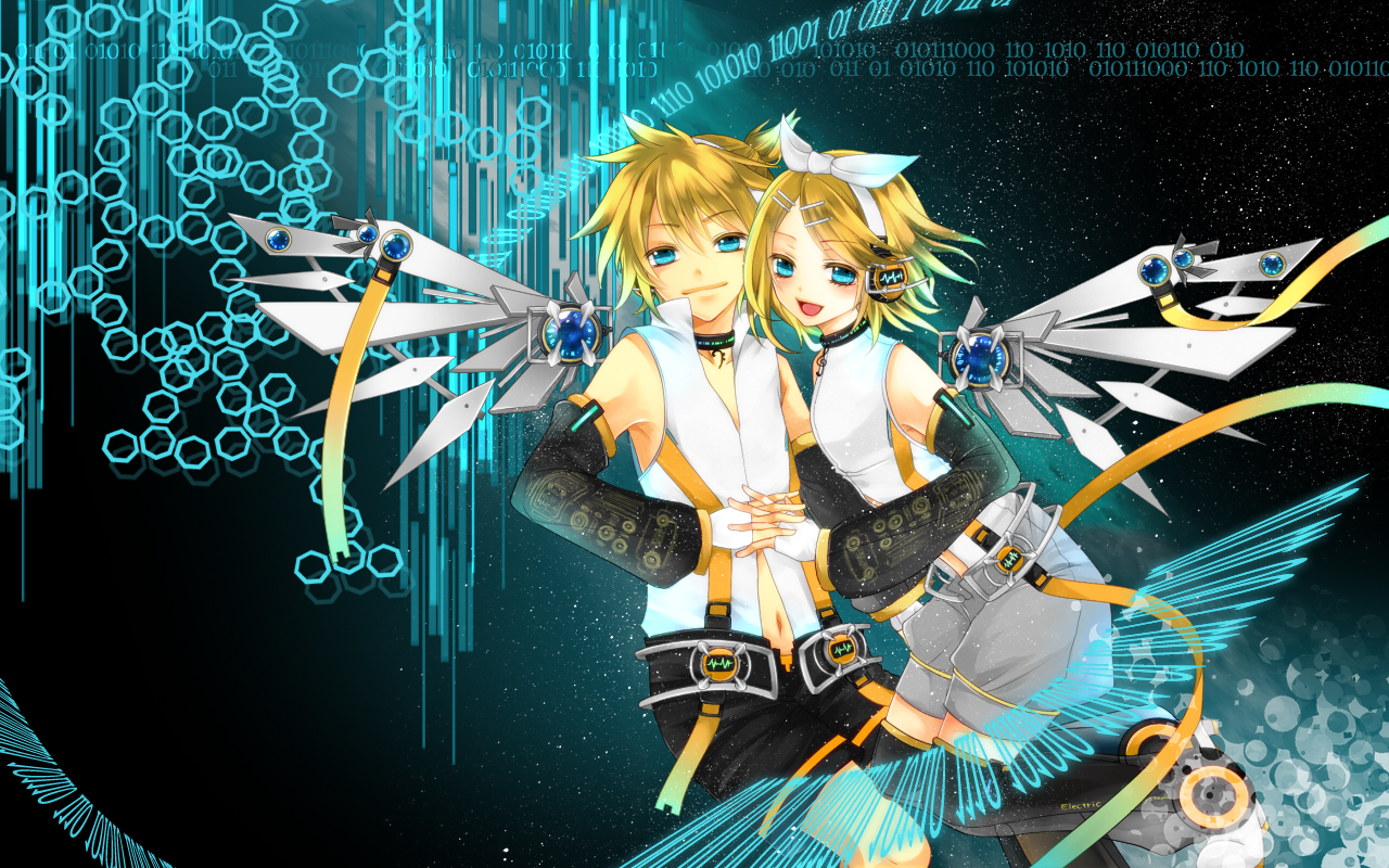 Vocaloid Wallpaper And Background Image - Kagamine Rin Y Len , HD Wallpaper & Backgrounds