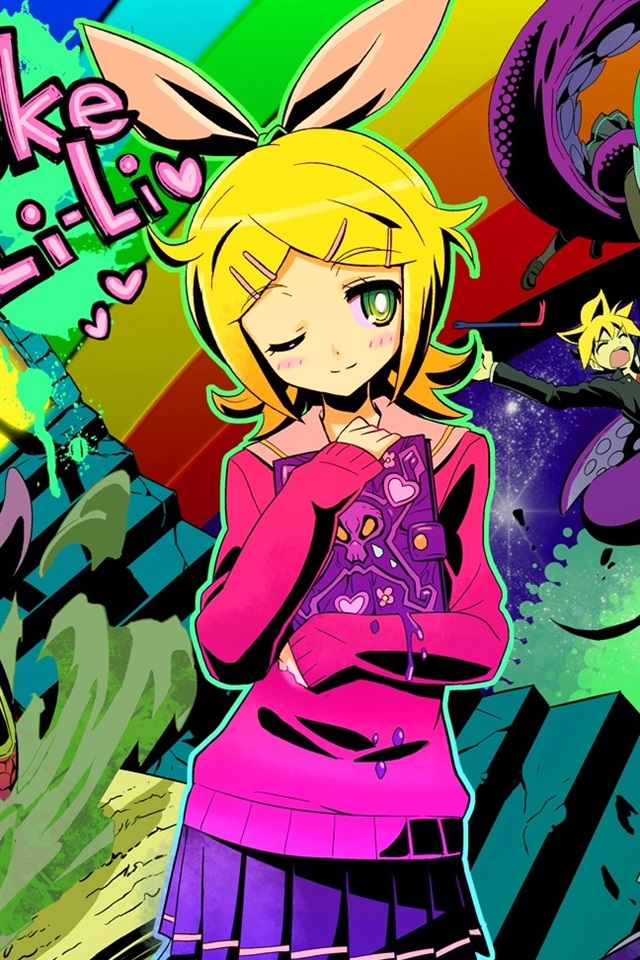 (iphone 4/4s) - Kagamine Rin Wallpaper Cool , HD Wallpaper & Backgrounds