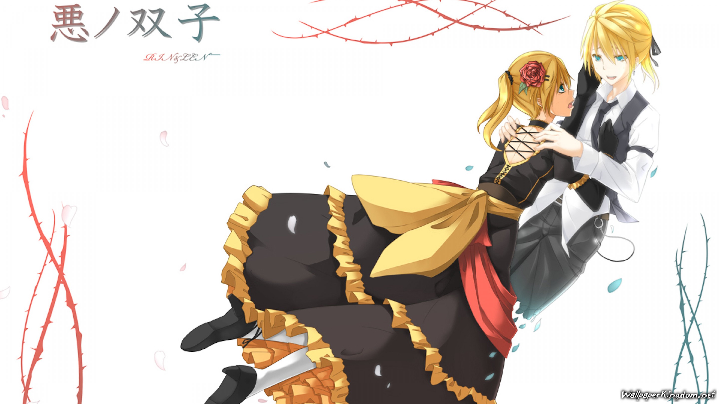 Download Or Right-click The Image To Save Or Set As - Kagamine Len Dressed Like A Girl , HD Wallpaper & Backgrounds